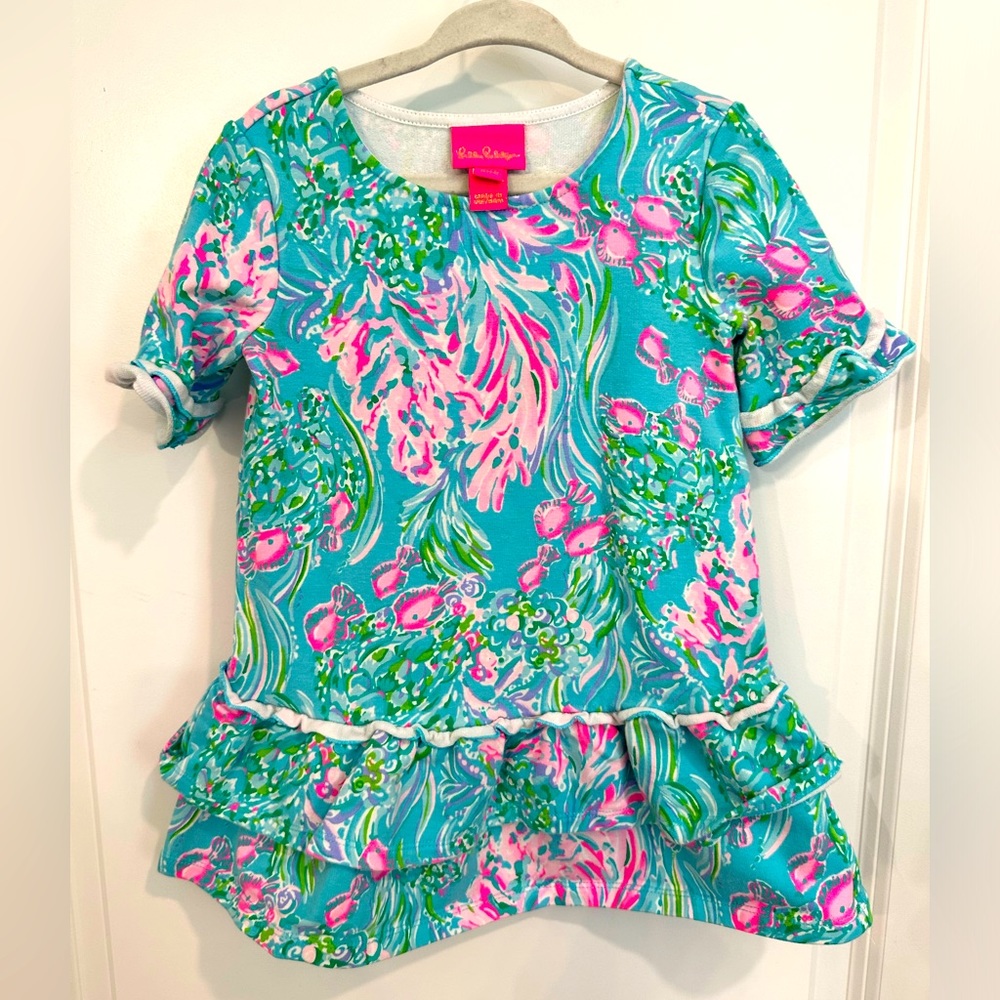 Lilly Pulitzer Girls XS 2-3T Fish Dress